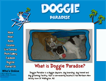 Tablet Screenshot of doggieparadise.net